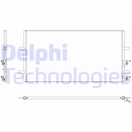 DELPHI TSP0225640 Condensador de aire acondicionado