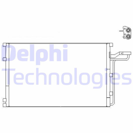 DELPHI TSP0225659 Skraplacz klimatyzacji