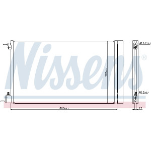 NISSENS 940124 Air conditioning condenser