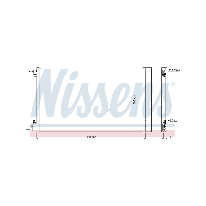 NISSENS 940124 Skraplacz klimatyzacji