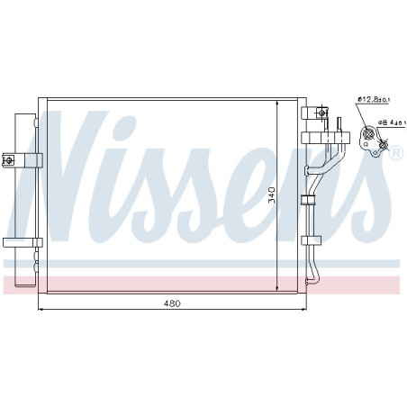 NISSENS 940219 Condensador de aire acondicionado