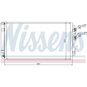 NISSENS 940236 Air conditioning condenser