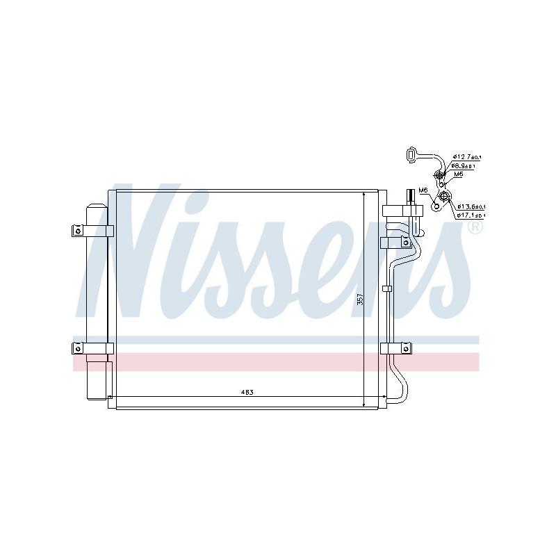 NISSENS 940314 Condensador de aire acondicionado
