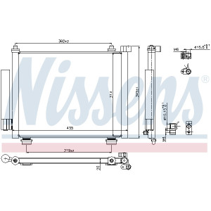 NISSENS 940315 Air conditioning condenser