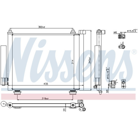 NISSENS 940315 Air conditioning condenser