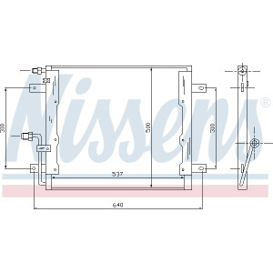 NISSENS 94335 Condensatore climatizzatore