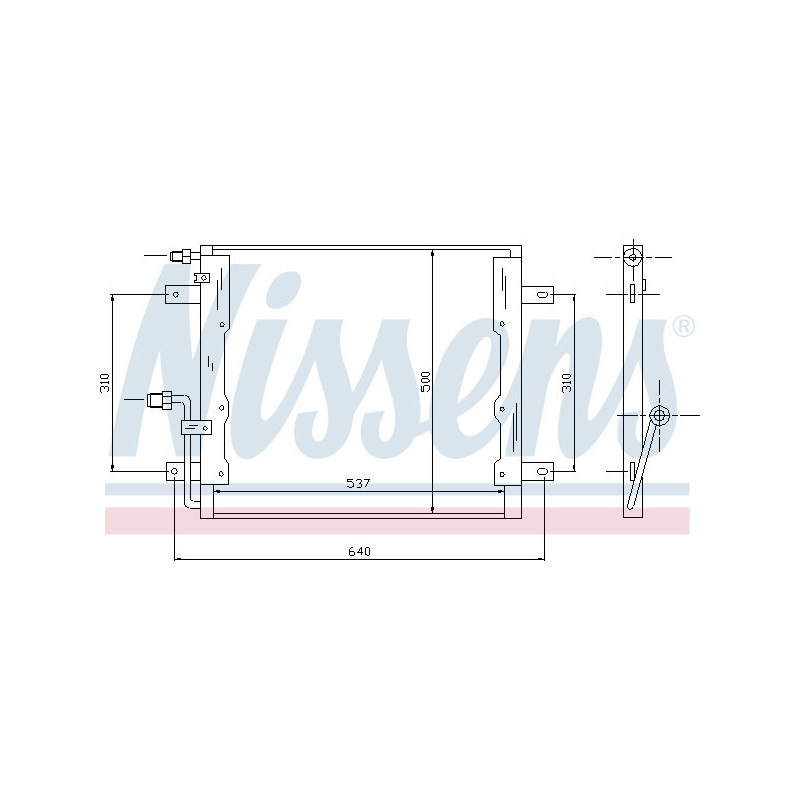 NISSENS 94335 Condensador de aire acondicionado