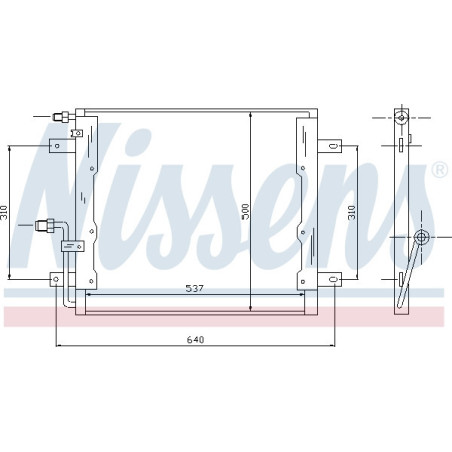 NISSENS 94335 Condensador de aire acondicionado