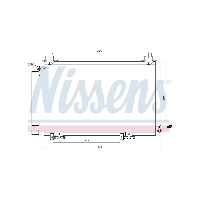 NISSENS 94516 Condensador de aire acondicionado