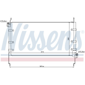 NISSENS 94532 Air conditioning condenser