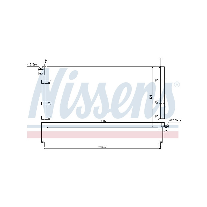 NISSENS 94532 Condensador de aire acondicionado