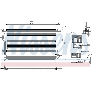 NISSENS 94583 Condensador de aire acondicionado