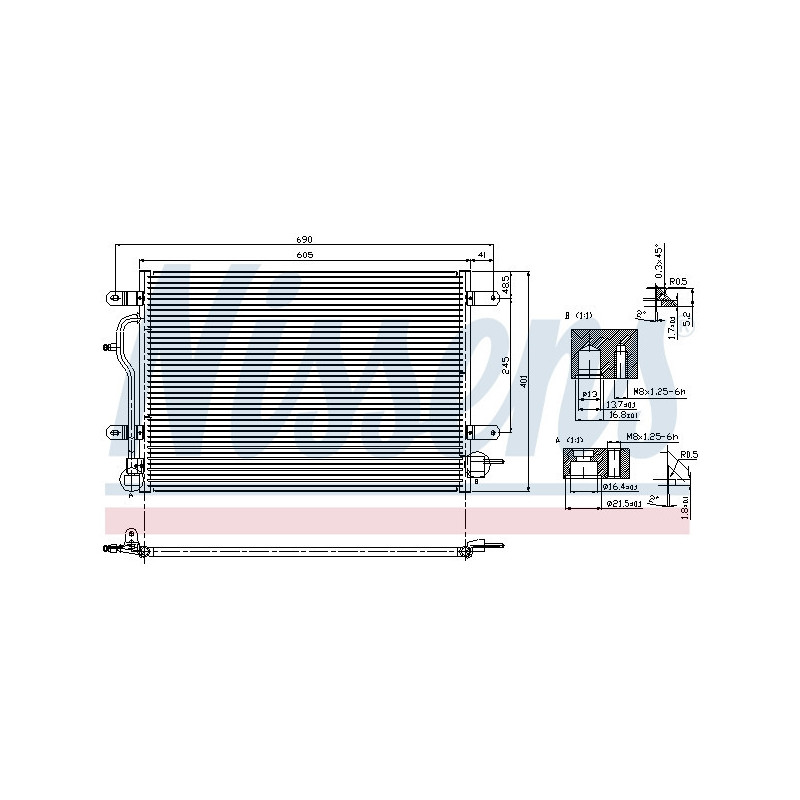 NISSENS 94583 Condensatore climatizzatore