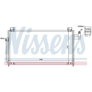 NISSENS 94705 Condensador de aire acondicionado