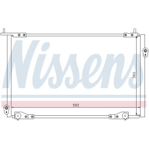 NISSENS 94736 Skraplacz klimatyzacji