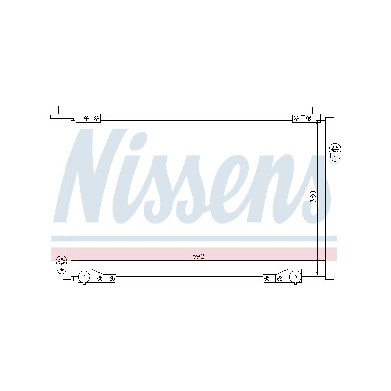 NISSENS 94736 Skraplacz klimatyzacji