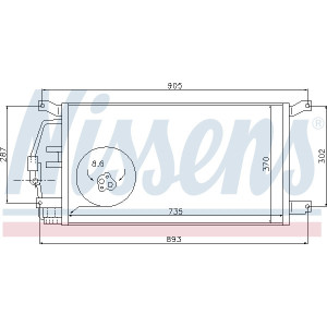 NISSENS 94797 Air conditioning condenser