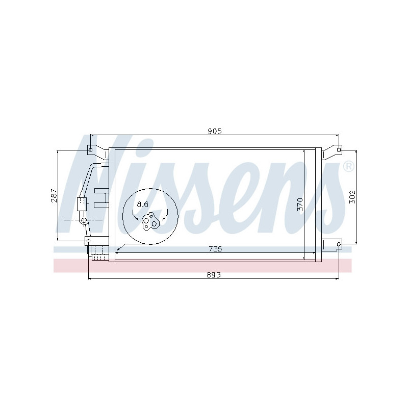 NISSENS 94797 Condensador de aire acondicionado