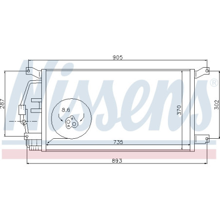 NISSENS 94797 Air conditioning condenser