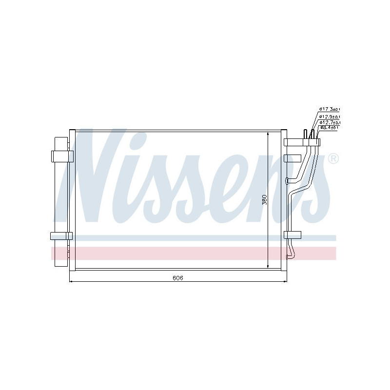 NISSENS 94981 Condensador de aire acondicionado