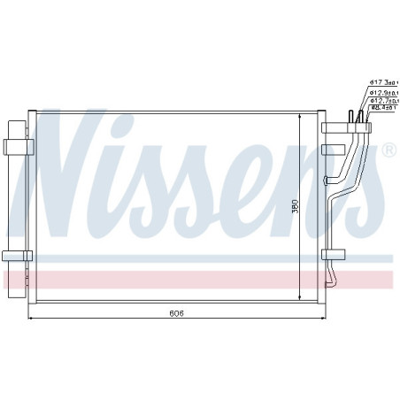 NISSENS 94981 Condensador de aire acondicionado