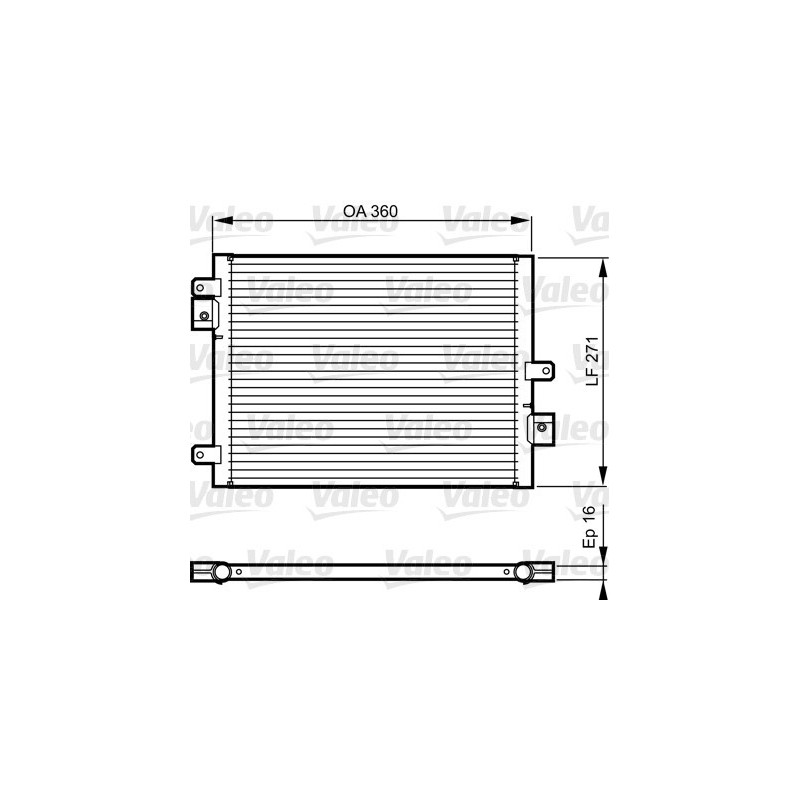 VALEO 814167 Air conditioning condenser