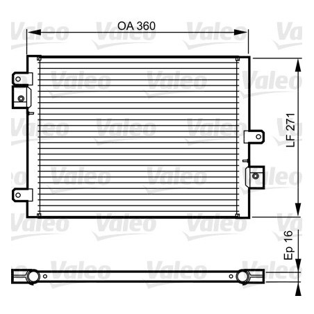 VALEO 814167 Klimakondensator