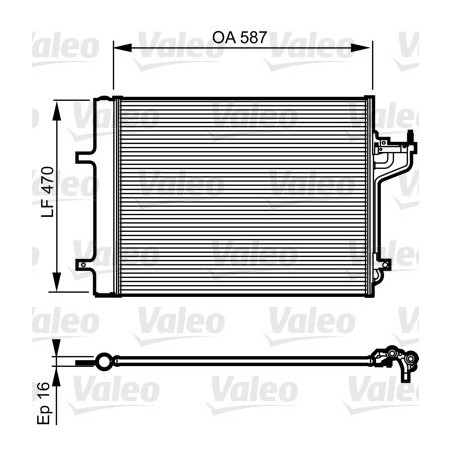 VALEO 814197 Skraplacz klimatyzacji