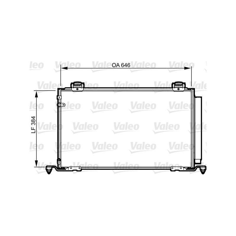 VALEO 814209 Air conditioning condenser