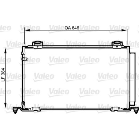 VALEO 814209 Air conditioning condenser