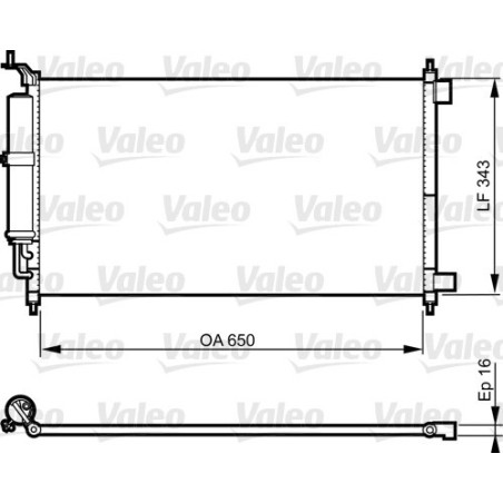 VALEO 814221 Skraplacz klimatyzacji