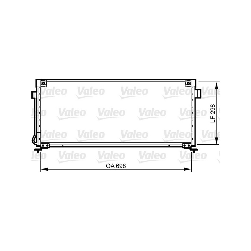 VALEO 814259 Air conditioning condenser