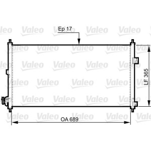VALEO 814331 Condensador de aire acondicionado