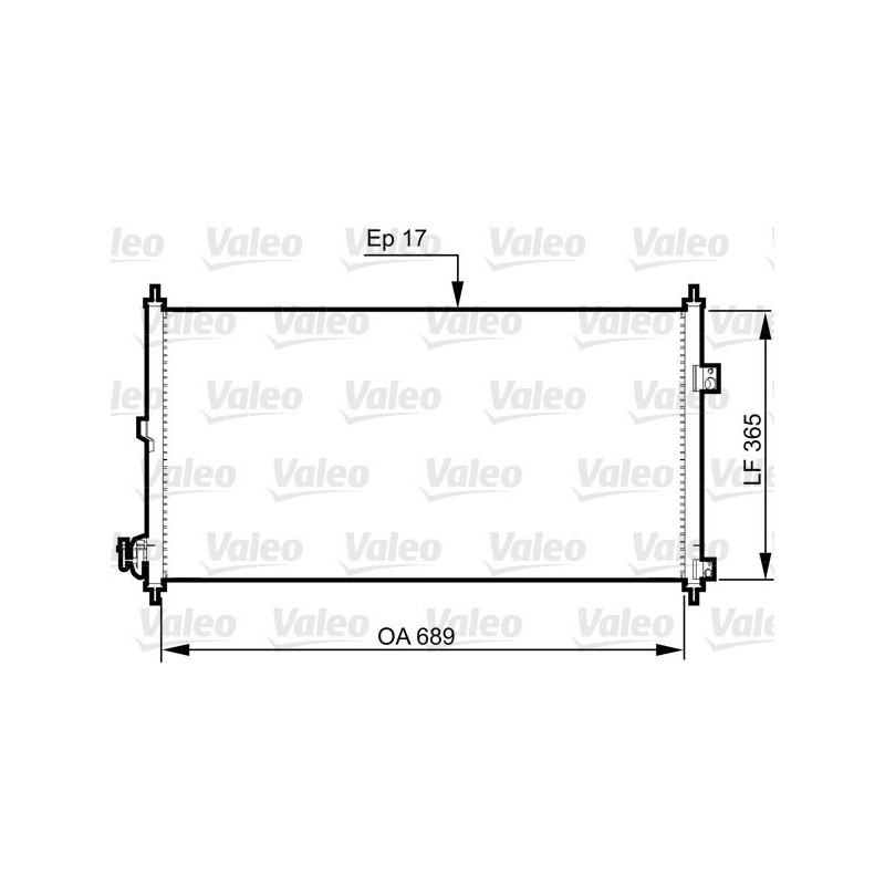 VALEO 814331 Air conditioning condenser
