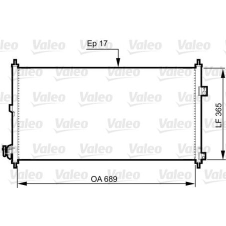 VALEO 814331 Skraplacz klimatyzacji