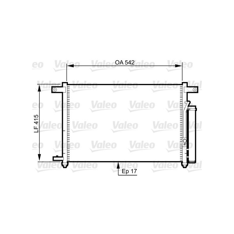 VALEO 814344 Air conditioning condenser