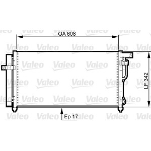 VALEO 814350 Air conditioning condenser