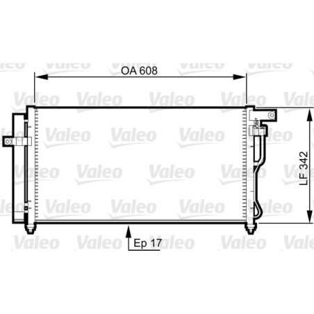 VALEO 814350 Condensatore climatizzatore