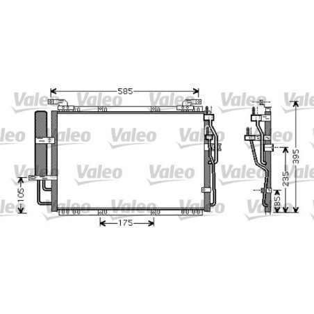 VALEO 818075 Skraplacz klimatyzacji