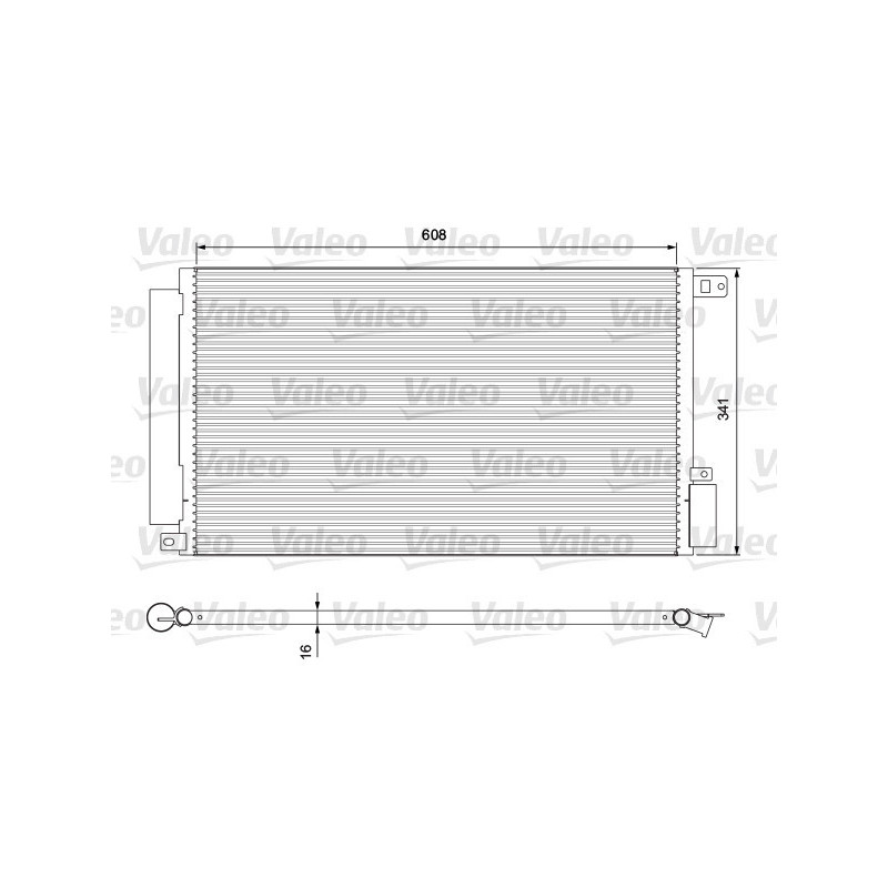 VALEO 814380 Air conditioning condenser