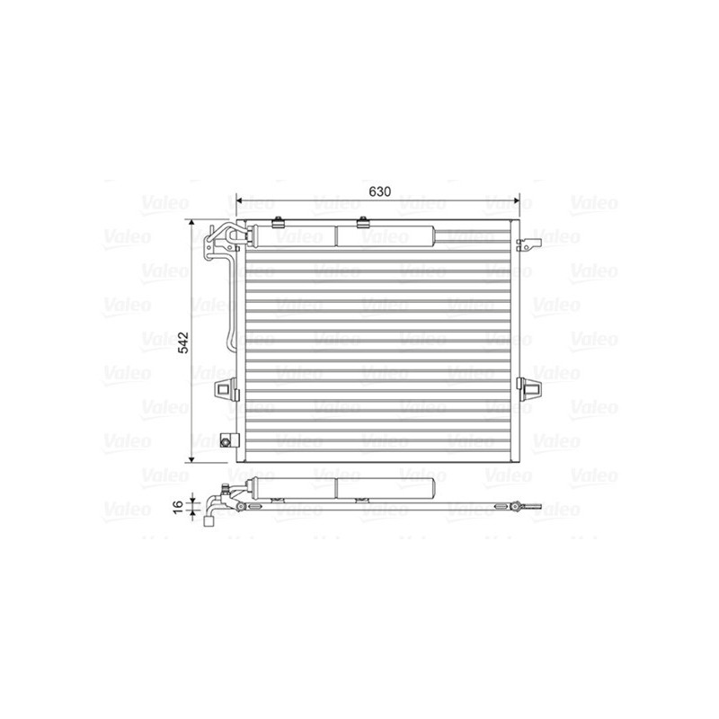 VALEO 814025 Skraplacz klimatyzacji
