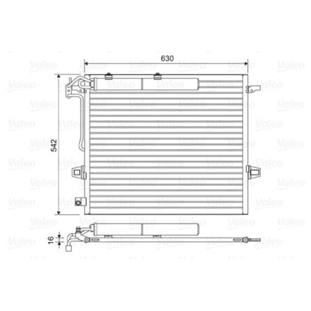 VALEO 814025 Condensador de aire acondicionado