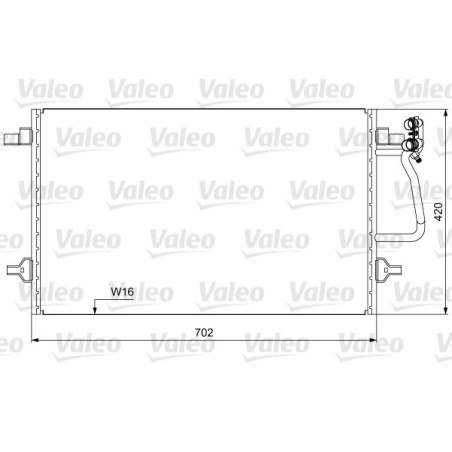 VALEO 814030 Skraplacz klimatyzacji
