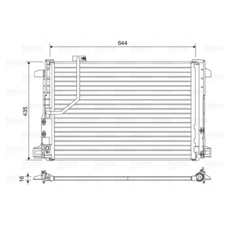 VALEO 814044 Skraplacz klimatyzacji