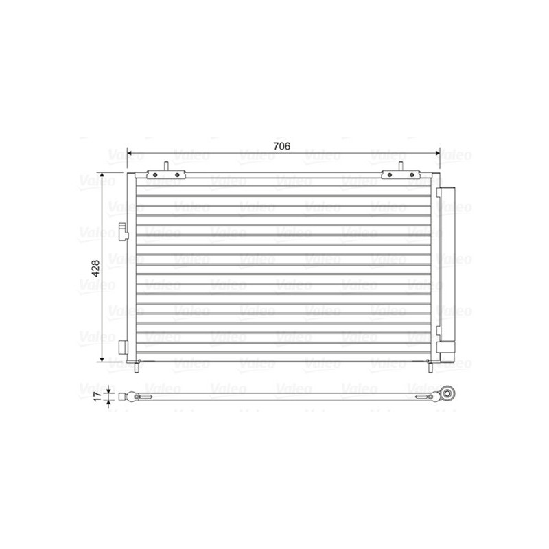 VALEO 814046 Air conditioning condenser