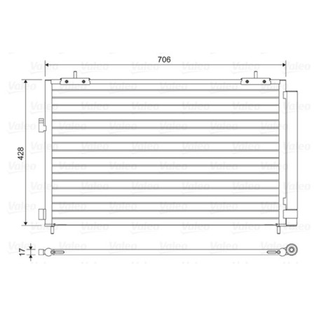 VALEO 814046 Condensador de aire acondicionado