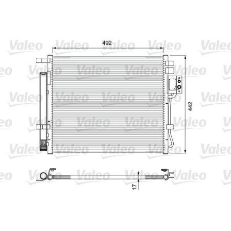 VALEO 814404 Air conditioning condenser