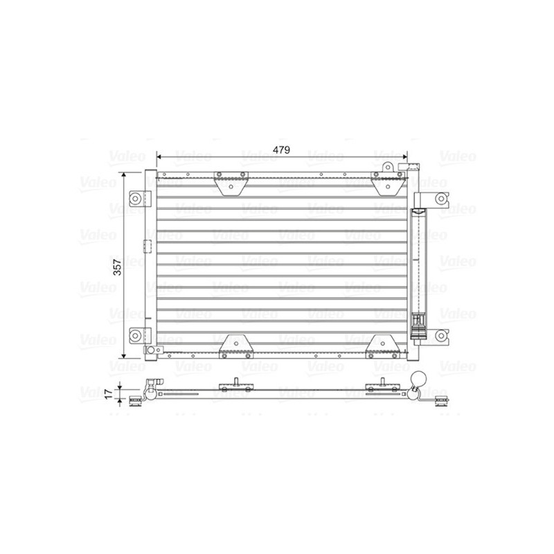 VALEO 814444 Condensador de aire acondicionado