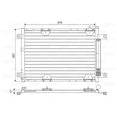 VALEO 814444 Condensador de aire acondicionado