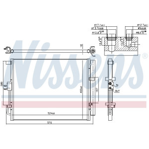 NISSENS 941133 Air conditioning condenser